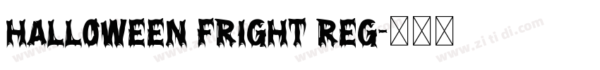 Halloween Fright Reg字体转换